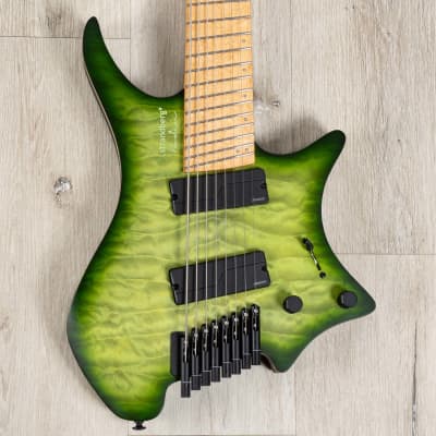 Strandberg Boden Original NX 8 Headless Multi-Scale 8-String Guitar, Earth Green image 2