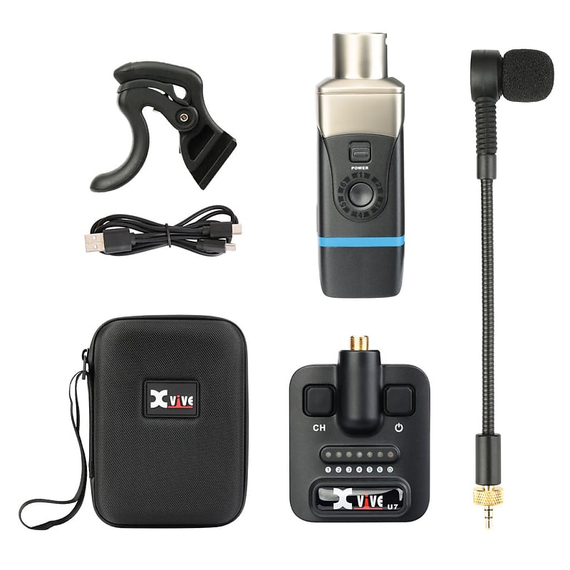 Xvive Saxophone & Trumpet Wireless System with Travel Case image 1