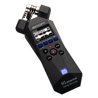 Zoom H1essential 2-Track 32-Bit Float Portable Audio Recorder + Vipro Professional Lavalier Condenser Microphone image 3