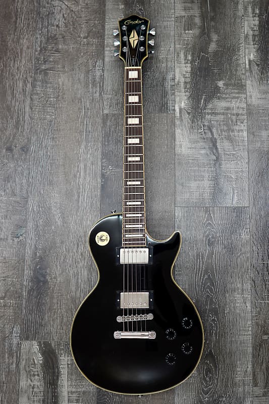 Condor CLP II S Les Paul Style Electric Guitar - Black w/Duncan Pickups image 1