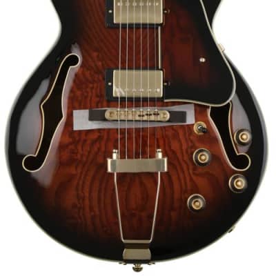 Ibanez AG95QA-DBS Artcore Expressionist Hollowbody Guitar - | Reverb