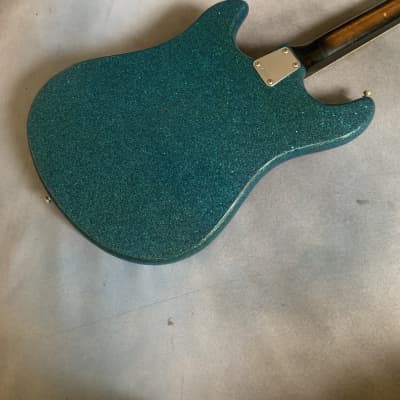 1960's Norma Blue Sparkle 3 Pickup Electric Guitar image 5