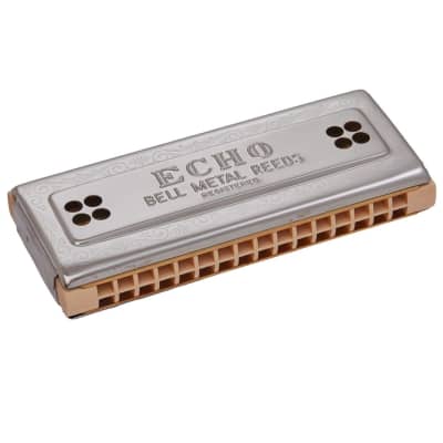 Hohner 2x32 CG Echo Harp Tremolo Harmonica Key of C & G image 2
