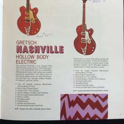Gretsch Guitars and Amplifiers Catalog No. 33, 1968, includes Bacon Banjos image 3