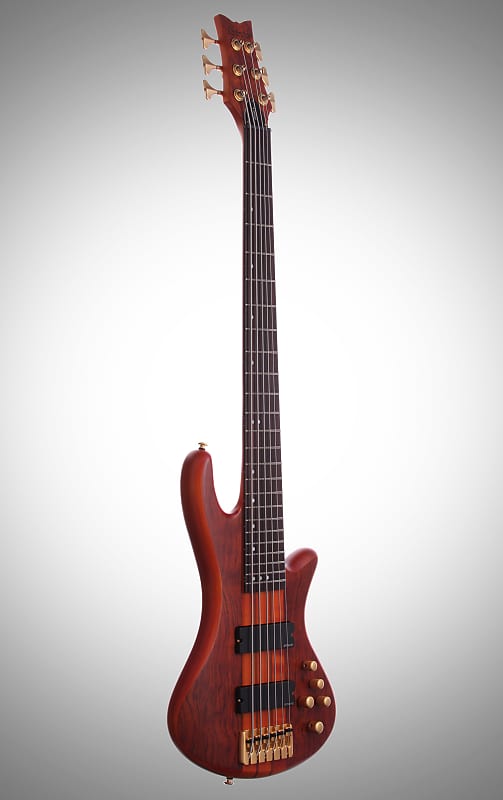 Schecter Stiletto Studio-6 Active 6-String Bass Honey Satin | Reverb