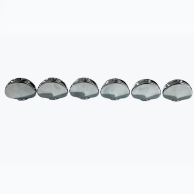 Grover Kidney Bean Tuning Key Buttons (6) - CHROME