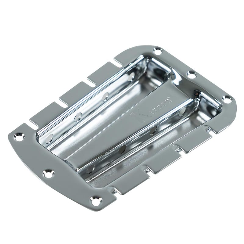 Kluson 4 On A Plate Deluxe Series Tuning Machine Tray For Fender Stringmaster Chrome image 1