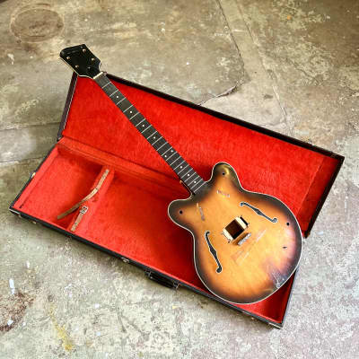 Gretsch 6071 Country Gentleman Monkees Bass guitar project 1967 body and neck husk image 1