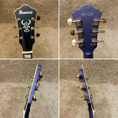 Ibanez AS73G Semi-Hollow Body Electric Guitar Metallic Purple Flat image 10