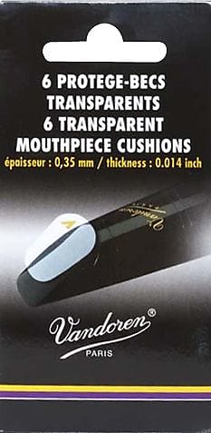 Vandoren VMC6 6 Thin Clear Mouthpiece Cushions image 1