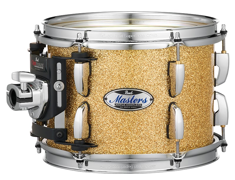 Pearl Masters Maple Complete 8"x8" tom w/optimount BOMBAY GOLD SPARKLE MCT0808T/C347 image 1