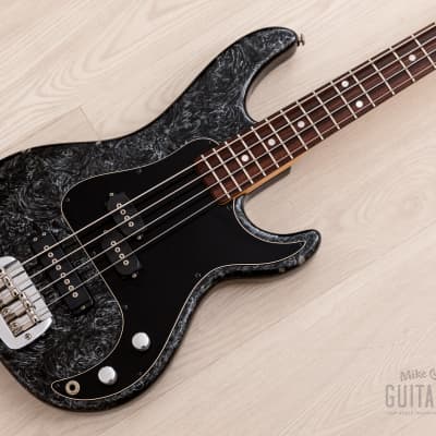 1997 G&L USA Fullerton SB-2 Bass Black Silver Swirl PJ