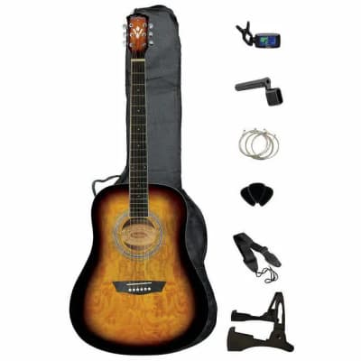 Washburn Premium Acoustic Guitar Pack - Special Purchase! - WSHAGPAKQTTB image 1