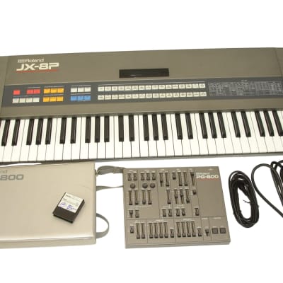 Roland JX-8P 61-Key Polyphonic Synthesizer Keyboard & PG-800 Programmer