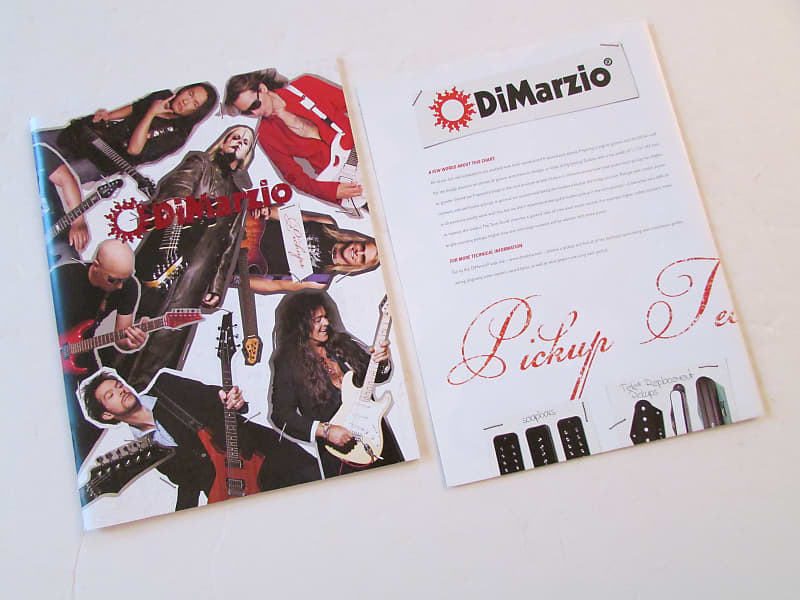 2009 DiMarzio Pickup Color Catalog & Double Sided Poster Reverb