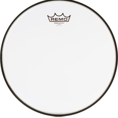 Remo Emperor X Coated Drumhead - 14 inch - with Black Dot  Bundle with Remo Ambassador Clear Drumhead - 12 inch image 2