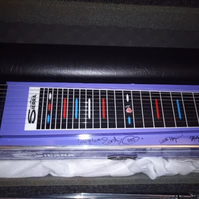Sierra Session S-10 Pedal Steel Guitar  Signed By EVERYONE  1990s Blue/Purple image 4