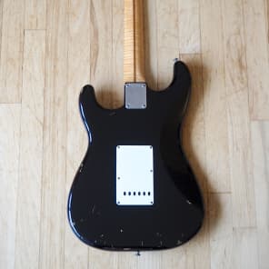2001 Fender Stratocaster Custom Shop Relic 1956 Reissue Blackie w/ COA & ohsc image 3