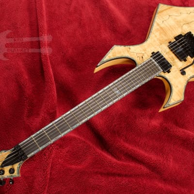 B.C. Rich Warlock Extreme with Floyd Rose Left Handed Spalted Maple image 3