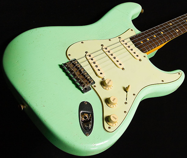 Fender Custom Shop '60 Stratocaster Relic With Matching Headstock Surf Green