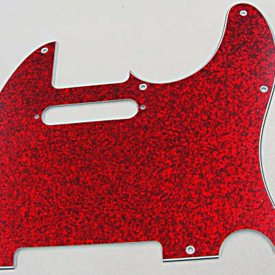 D'Andrea Pro Telecaster 8 Hole 4 Ply Pickguard Made in the USA  Red Sparkle image 1