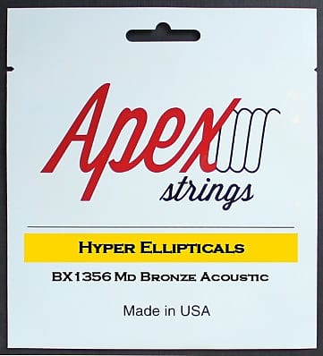 Apex Strings BX1356 Hyper Ellipticals Acoustic Guitar Strings