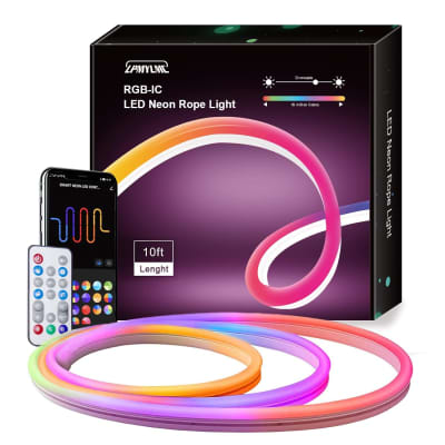 Neon Rope Light, 10Ft Rgb+Ic Neon Led Strip Lights With Wifi App