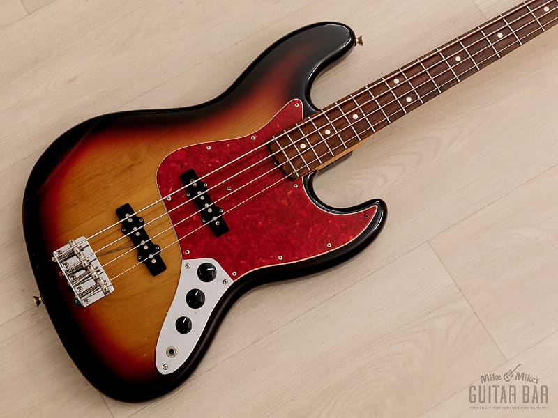 2000 Fender Jazz Bass '62 Vintage Reissue JB62-58 Sunburst w/ Case