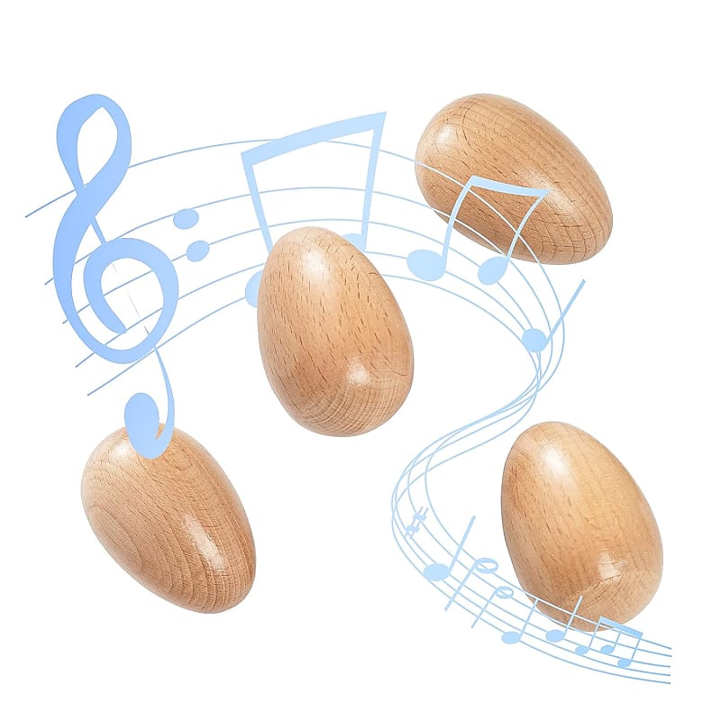 Musfunny Egg Shakers Set 7pcs Wooden Hand Percussion Shakers Musical  Maracas Instrument for Kids Musical Education Party Classroom Prizes -  Colorful