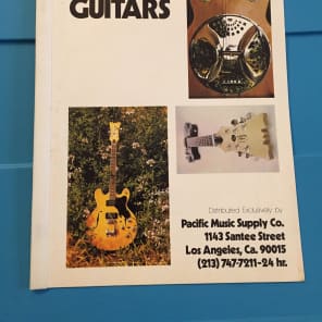 1970's Mosrite Guitars Dealer Price Catalog image 1