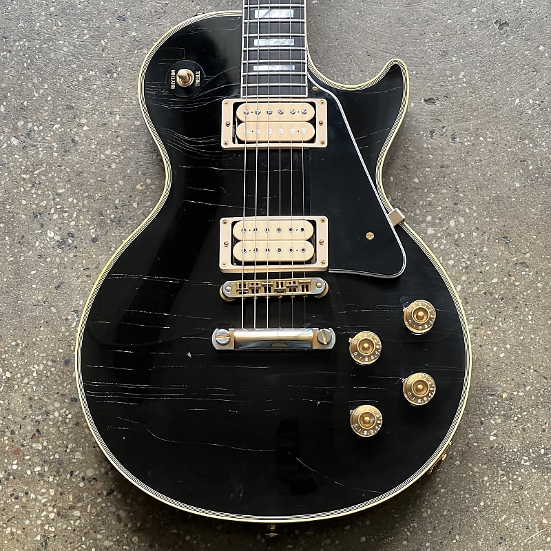 ギター Gibson Murphy Lab 1957 Les Paul Custom Gibson Custom Shop Murphy Lab 1957 Les Paul Custom 2-Pickup