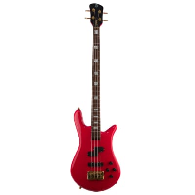 Spector Euro4 Classic Bass Guitar - Solid Red - #21NB16614 - Display Model image 3