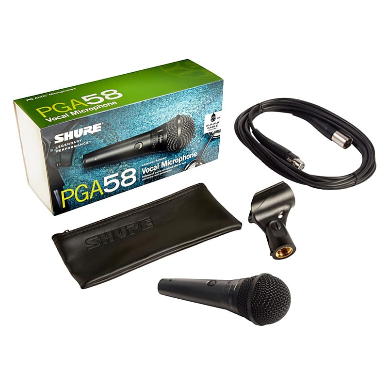 Shure PG ALTA Series PGA58 Cardioid Dynamic Vocal Performance Reverb