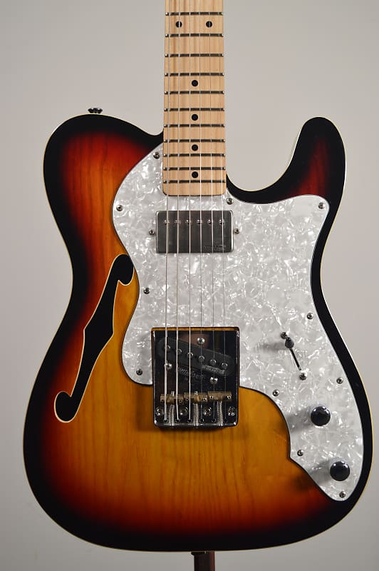 Pre-Owned Dillion T-Style Sunburst Semi-Hollow Electric Guitar image 1