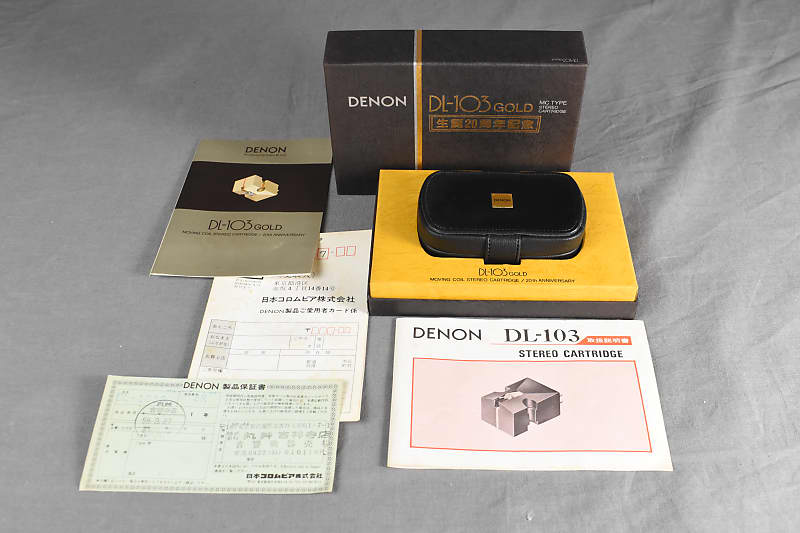 DENON DL-103 Gold MC Type Stereo Cartridge W/original Box In Excellent  Condition