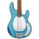 Sterling by Music Man StingRAY34 4-STRING BASS GUITAR (Blue Sparkle, MAPLE FRETBOARD)