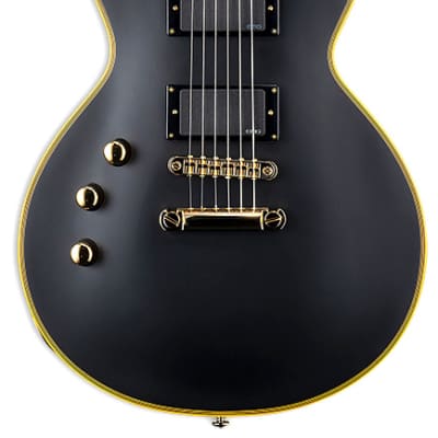 ESP LTD Deluxe EC-1000 LH Left-Handed EMG Guitar – Vintage Black image 2