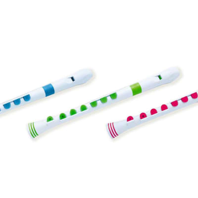 Nuvo Soprano Recorder+ Silicone Baroque Key System - Pink with Case image 4
