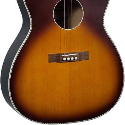 Recording King 4 String Acoustic Guitar, Right, Tobacco Sunburst (ROST-7-TS) image 1