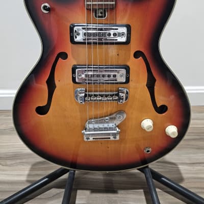 Vintage Semi Hollow Body Kawai Guitar 60s-70s image 3