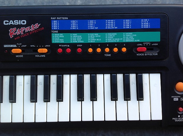 Casio Rapman RAP 1 synth keyboard voice effector pitch shifter rare toy vintage good condition
