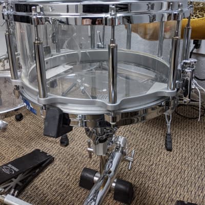 7 pc. Custom Cast Acrylic Shell Drum Set Custom 2018 - Clear image 16