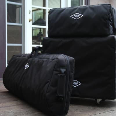 Studio Slips Double Padded Briefcase Gig Bag for Hammond-Suzuki XK-5, XK-3 or XK-3c Black Nylon Canv image 7