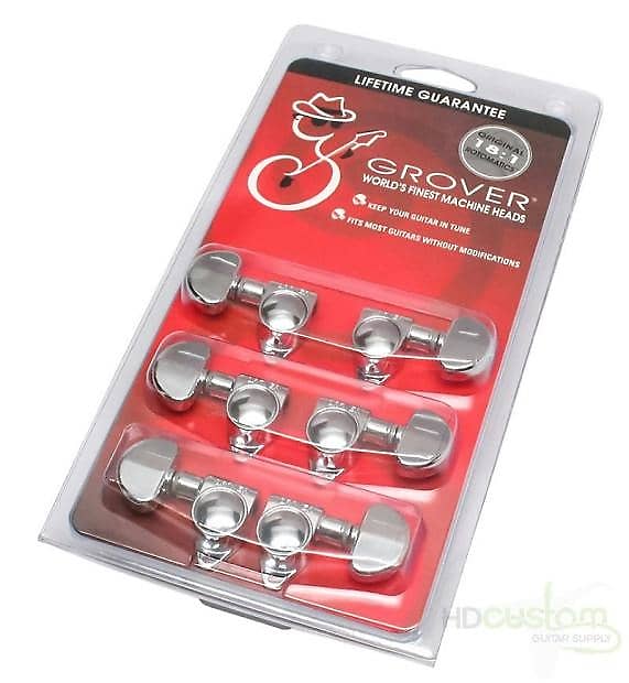 Grover Rotomatic 181 Gear Ratio Tuning Pegs Chrome Reverb