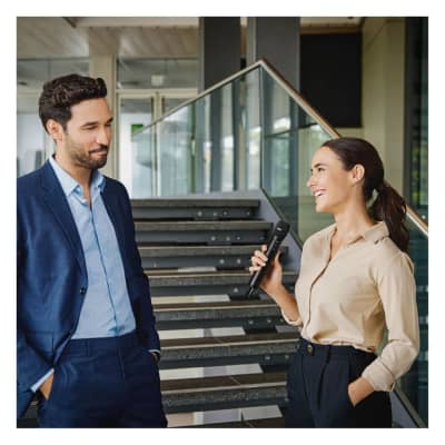 Rode Interview PRO Wireless Handheld Condenser Microphone with Internal Pop Filter, 32-Bit Float On-Board Recording, and Intelligent GainAssist Technology (Black) image 6