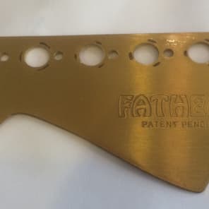 Groove Tube   Fathead brass headstock plate gold image 1