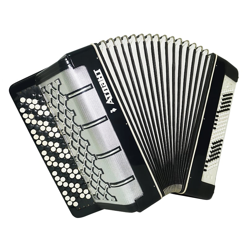 5 Rows Button Accordion Atlant 120 Bass, Concert Russian | Reverb