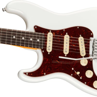 FENDER - American Ultra Stratocaster Left-Hand  Rosewood Fingerboard  Arctic Pearl - 0118130781 image 4