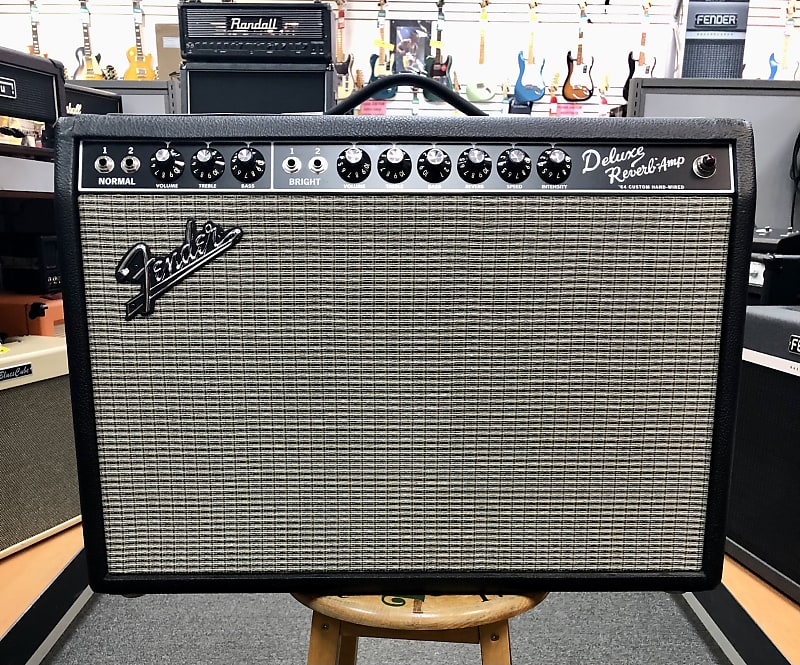 Fender 64 Custom Deluxe Reverb Hand Wired with Cover & Reverb