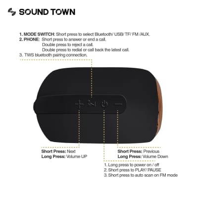 X6 Series | Modern Waterproof Portable Bluetooth Speaker, TWS Bluetooth, IPX54, Stereo Sound, Built-in Mic for Phone Calls, for Home and Outdoor - Pair of Blue (X6-BL-PAIR) image 14
